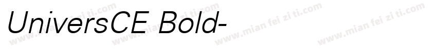 UniversCE Bold字体转换